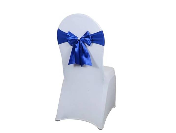 Stuhlschleifen für Hochzeiten 10/50/100PCS Satin Schärpen for Hochzeit Stühle Schleifen Krawatten Spandex passen alle Dekoration Hotel Geburtstag Party(18,100pcs)