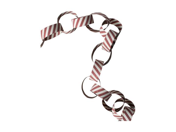 DBKD Guirlande Garland rayée Red-white