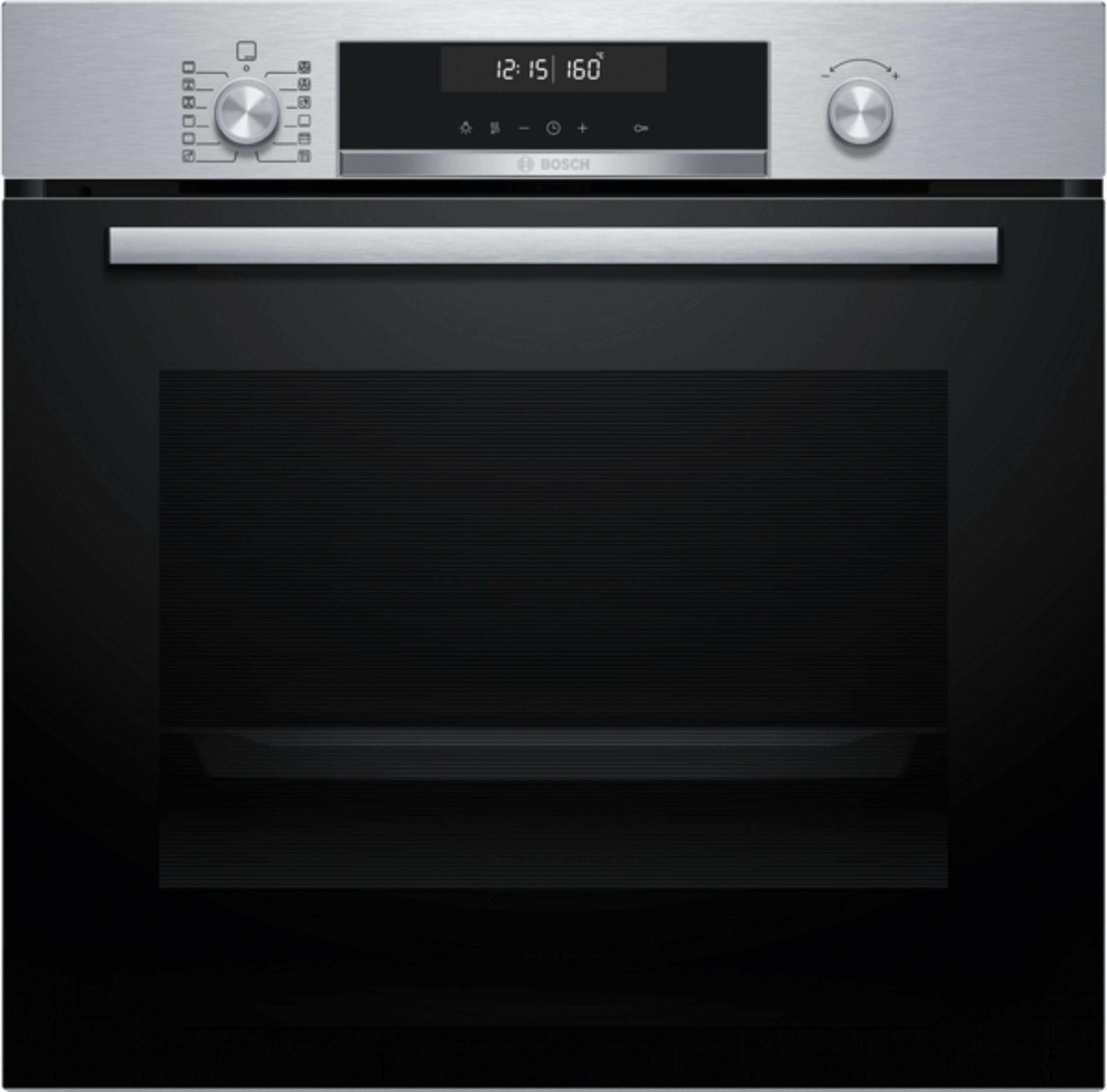 Bosch Serie 2 HBG578BS3+ PKN645BA2E, Keramik, 4 Zone(n), Glaskeramik, Schwarz, Berührung, 58,3 cm