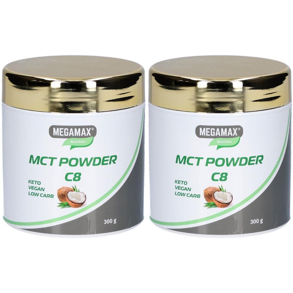 MCT-Öl Powder C8 reines veganes Keto-Pulver 2x 2x300 g Pulver