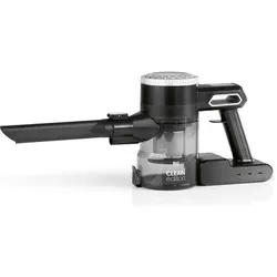 CleanMaxx Akku-Hand- und Stielsauger Clean Edition, Staubsauger, Schwarz, Silber