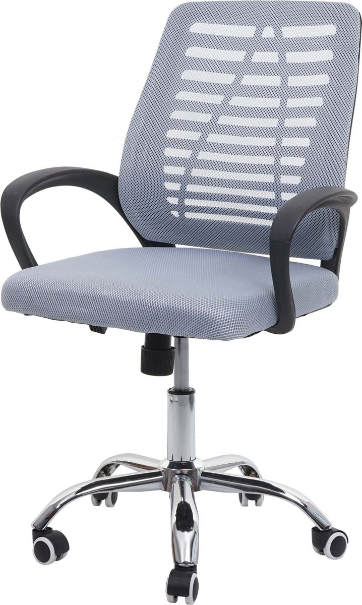 Cosmo Casa Ergonomische Bureaustoel met Armleuningen - Grijs
