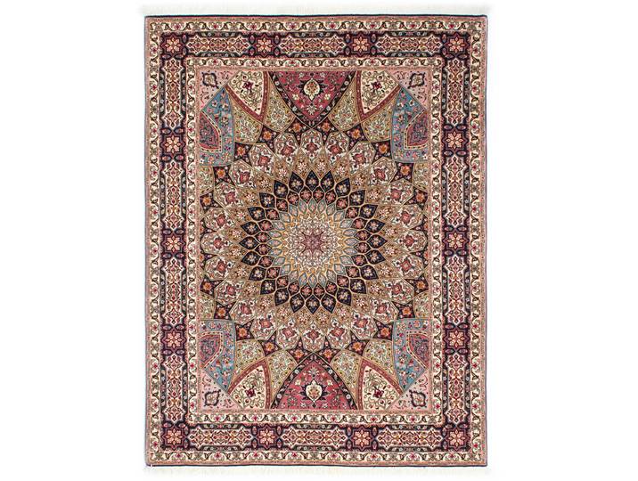 Täbriz 50Raj Teppich 153x201 Handgeknüpft Orientteppich Perserteppich Wolle