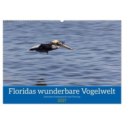Floridas wunderbare Vogelwelt (Wandkalender 2027 DIN A2 quer), CALVENDO Monatskalender