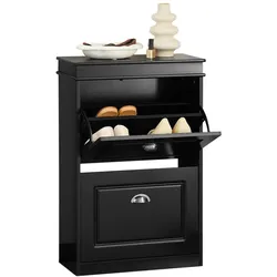 SCHUHSCHRANK Schwarz