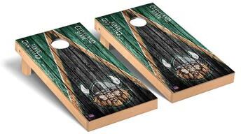 Skip's Garage Cleveland State Vikings Triangle Cornhole Board Set
