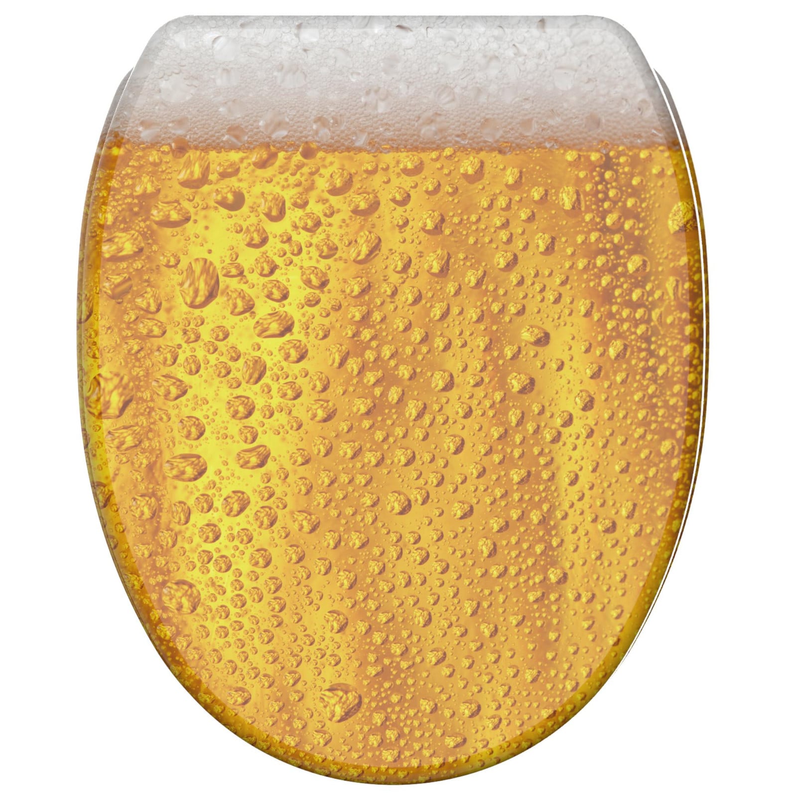 Sanilo houten WC-bril met softclose en quick release - Bier
