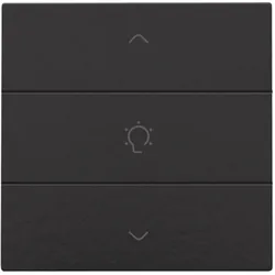 Niko Züblin 200-51043 Einfach Dimmersteuerung für Niko Home Control, piano black coated 20051043