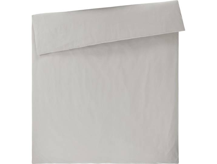Duvetbezug Mali taupe Einfarbig Baumwolle 200 x 210 cm - Duvetbezug
