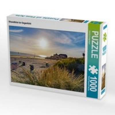 CALVENDO Puzzle Strandblick im Gegenlicht | 1000 Teile Lege-Größe 64x48cm Foto-Puzzle für glückliche Stunden