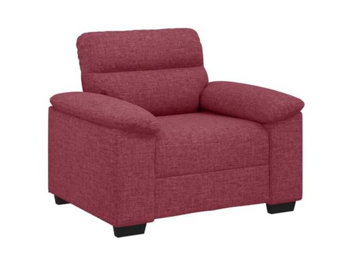 Coespram Polstersessel Weinrot, Modernes Loungesofa 100x81x84 cm aus Stoff Bequemer Einzelsofa Relaxsessel mit dicker Schaumstoff-Polsterung und breiten Armlehnen für Wohnzimmer oder Büro.