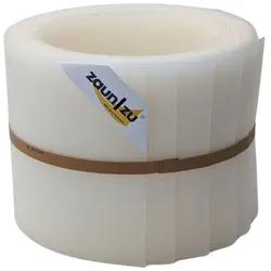 zaun|zu® Sichtschutzstreifen Rille 10x Einzelstreifen 2,55m Sichtschutz Milchglas-Optik, 10 x 2,55m