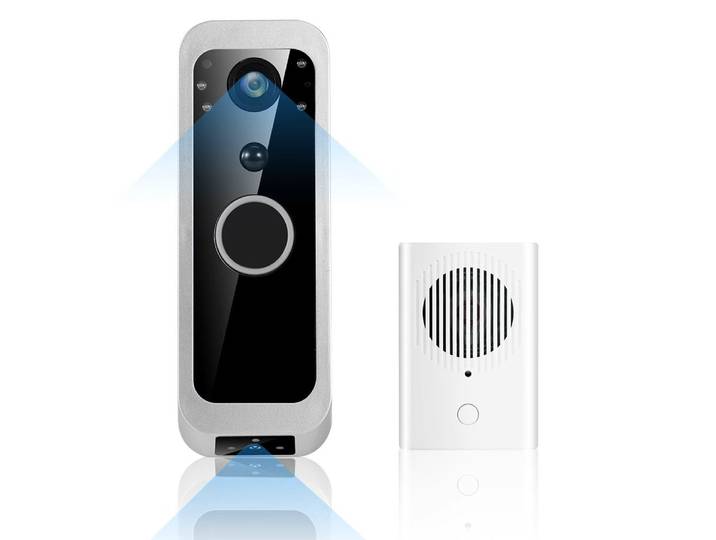 Sonnette vidéo IP WiFi iCam365 APP 2MP 1080P à double objectif, faible consommation, caméra de porte, visiophone, judas électronique