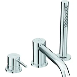 Kludi Bozz Wannenarmatur 384480576 Standmontage, 3-Loch-Fliesenrandmontage, chrom