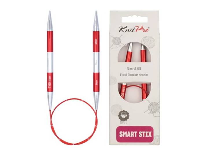 KnitPro KP42055 Breipelden: Circulair, Rood, 40cm x 7mm
