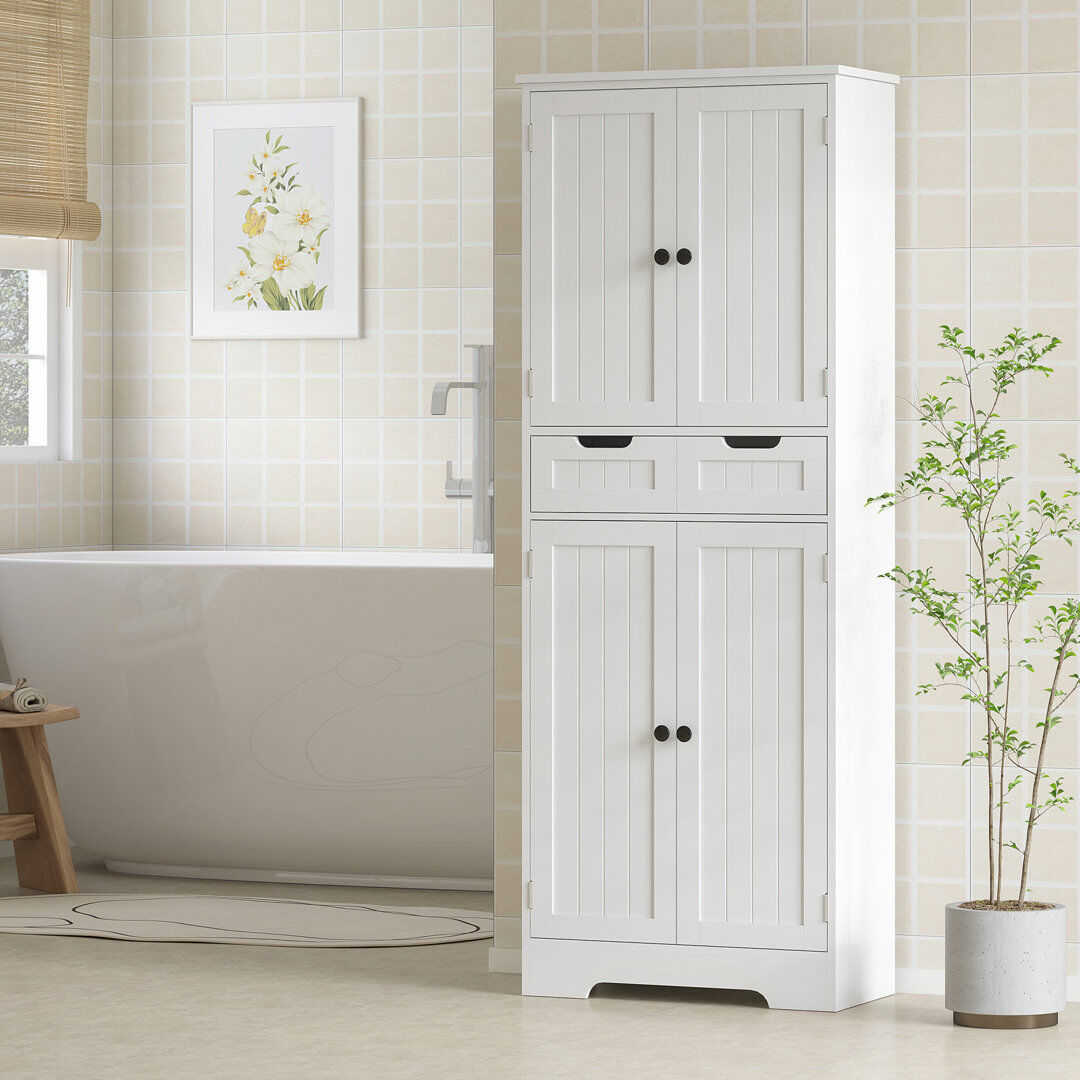 ClassicLiving Freestanding Bathroom Cabinet Painted 160cm H X 60cm W X 30cm D