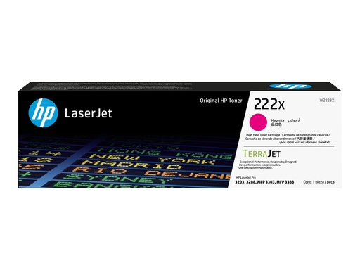 HP 222X - Hohe Ergiebigkeit - Magenta - original - LaserJet - Tonerpatrone (W2223X) (W2223X)