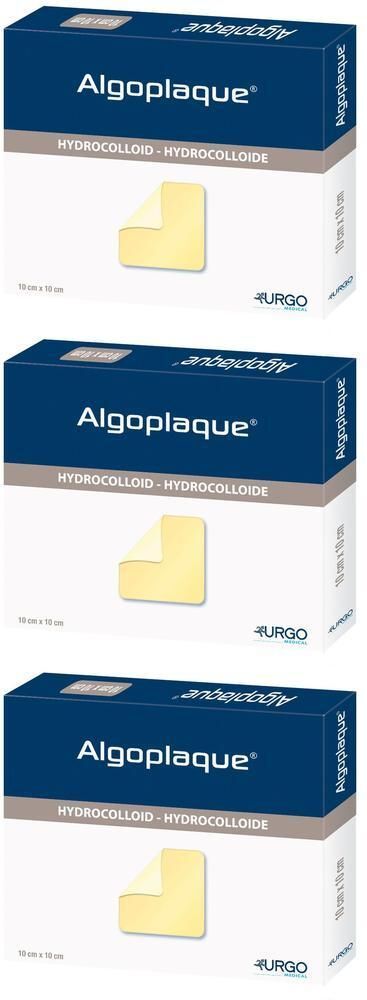 URGO Algoplaque 10x10 cm flexib.Hydrokolloidverb. x3 3x10 St Verband