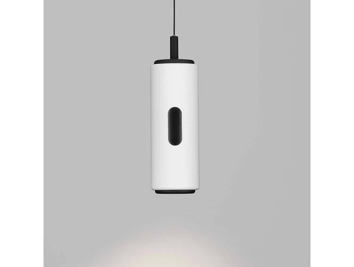 Suspension Holm Ø 13cm Blanc/Blanc Finition anti-traces, commande gestuelle LED non-remplaçables Module LED