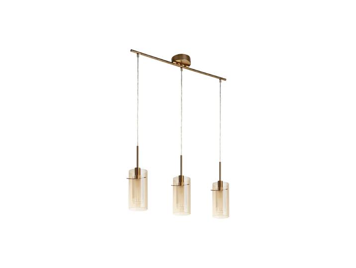 Dimmbare Pendelleuchte „Duo II“ 3-flammig Transparent, Silber Searchlight