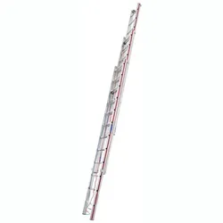 Seilzugleiter Hymer dreiteilig Walzprofil 3x12 Sprossen Seile mit unterschiedlichen Farben zur Unterscheidung