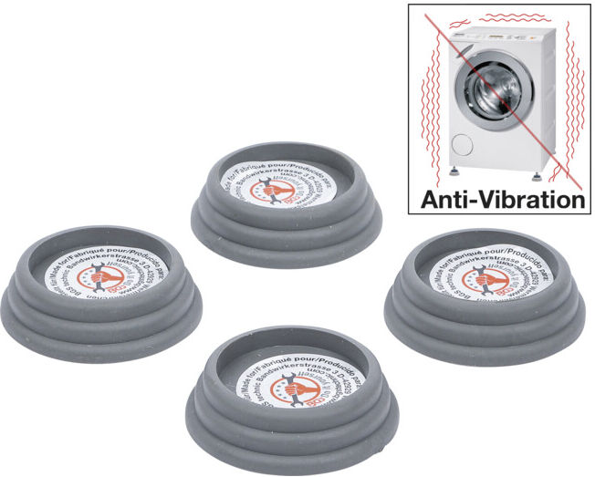 Jeu de patins amortisseurs de vibrations 65 x 20 mm 4 pièces BGS Do it yourself (85803)