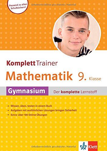 Klett Komplett Trainer Mathematik, Gymnasium Klasse 9: Gymnasium - der komplette Lernstoff - Preis vom 30.09.2026 09:01:18 h