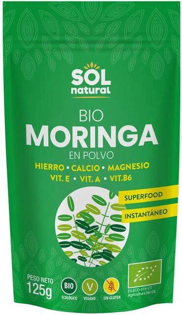 Sol Natural Moringa Em Pó Bio 125g