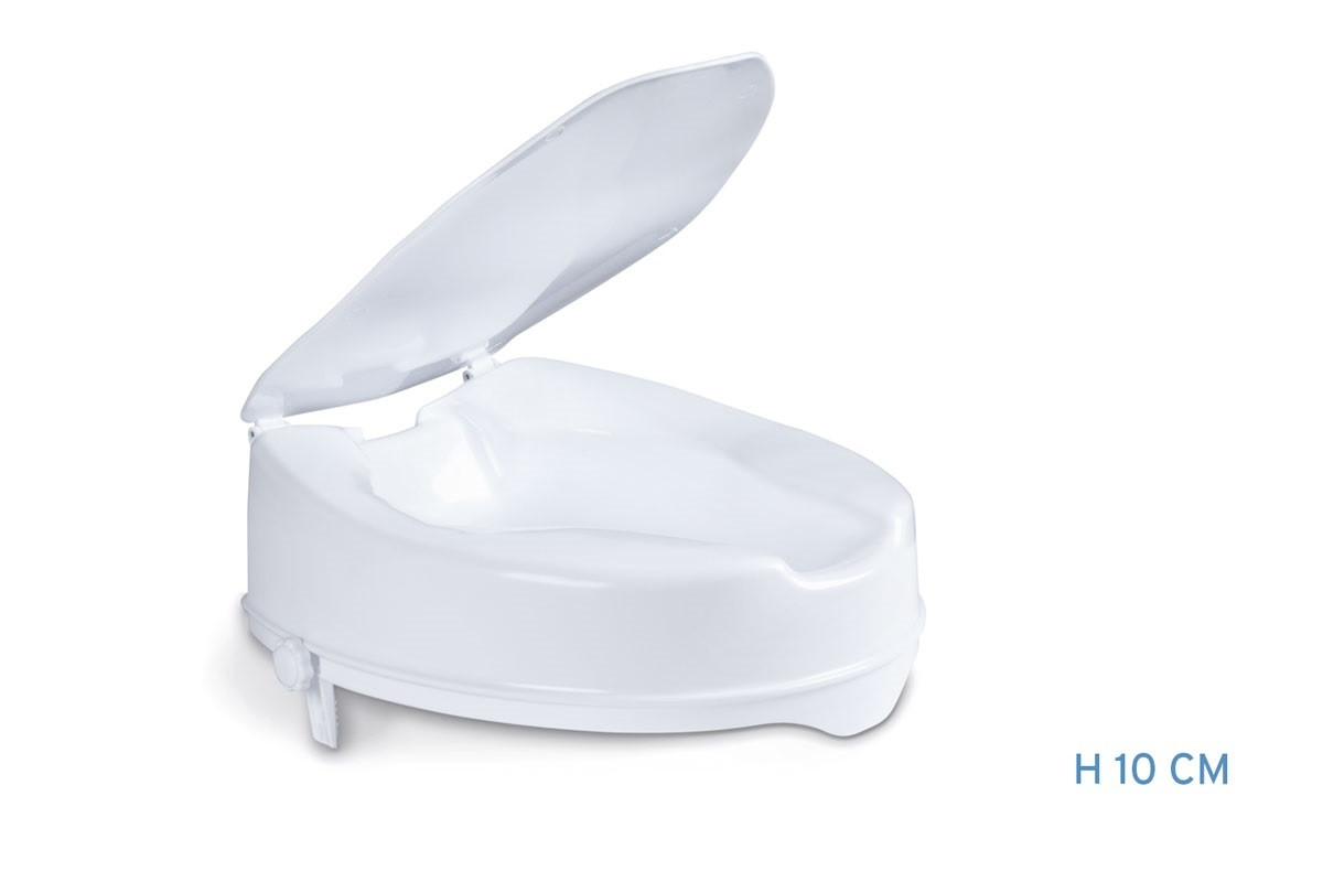 Moretti Toiletverhoger 10 cm - Ergonomisch met deksel - Wit