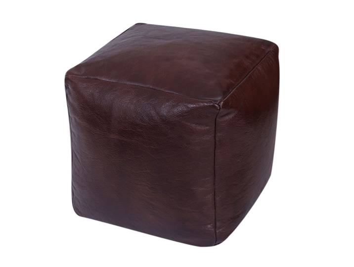 Pouf Leder SIDON braun
