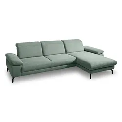 Segmüller Werkstätten Ecksofa Marino Stoff Blau Türkis