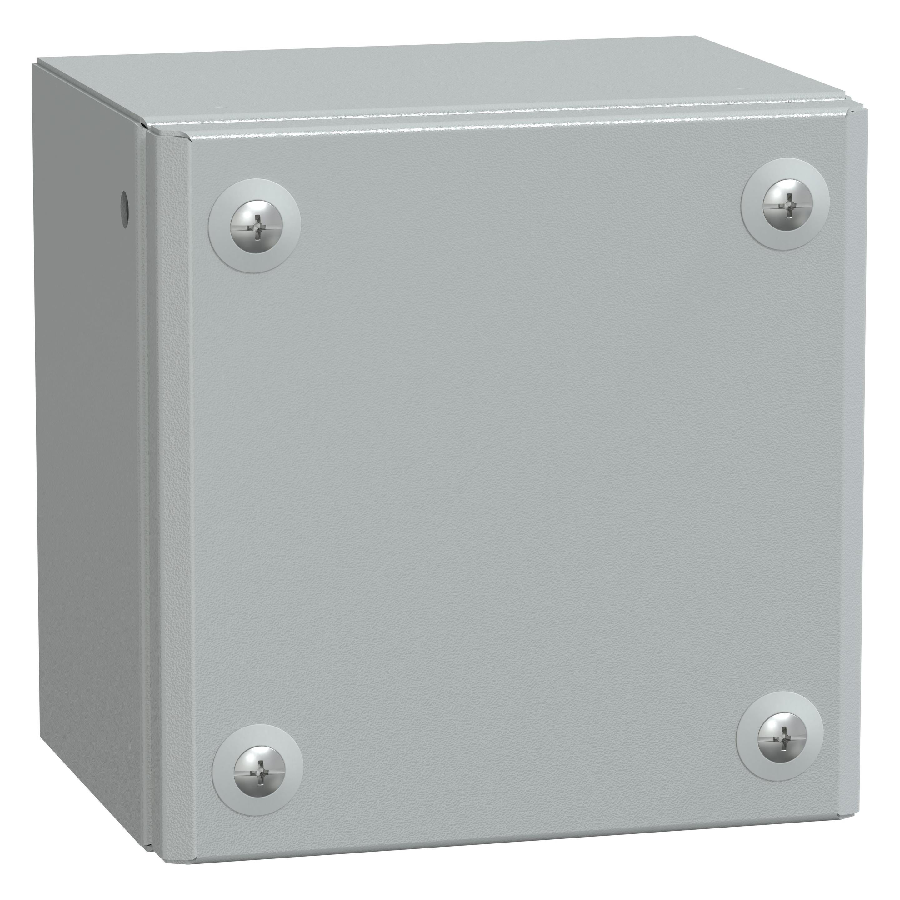 Schneider Electric IP66 Mild Steel enclosure 150x150x120mm (15 cm, 15 cm) (NSYSBM151512)