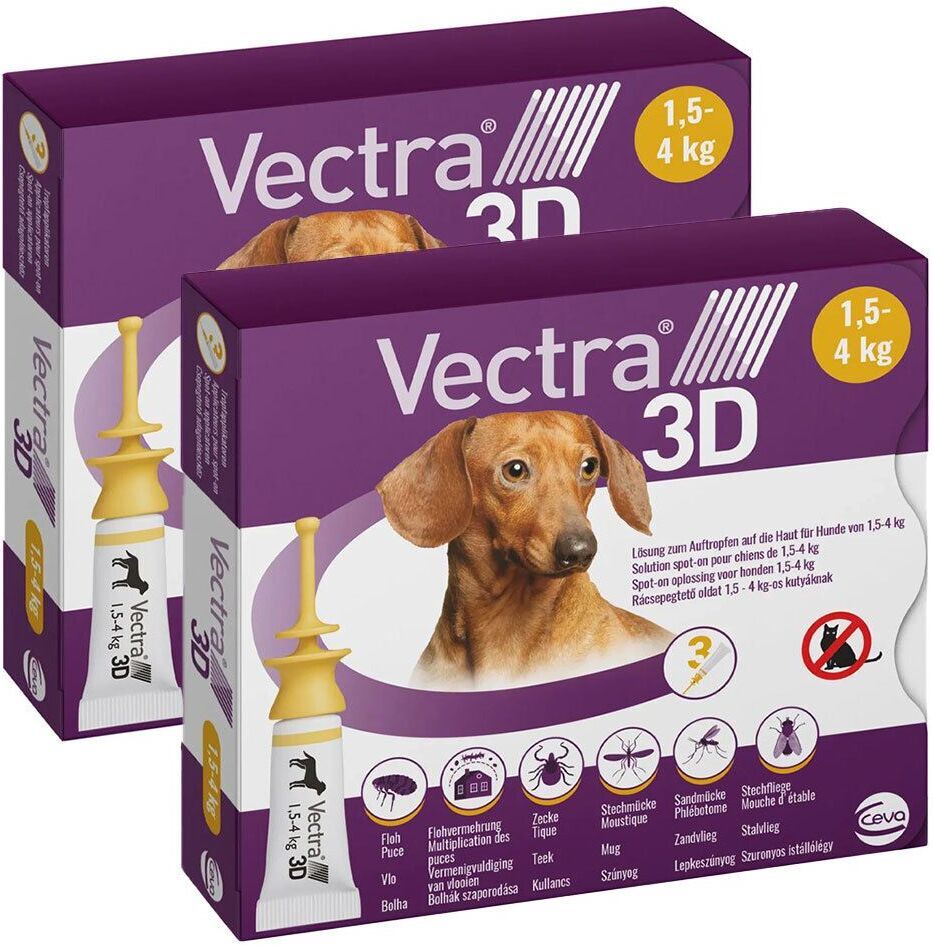 Vectra 3D Hunde Von1.5-4Kg Doppelpack 2x3 St Lösung