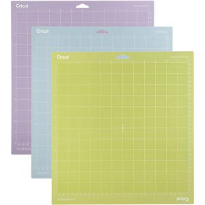 Cricut Schneidematte  2003546, 3 Stück, Standard/Light/Strong, 30,5 x 30,5cm, für Plotter