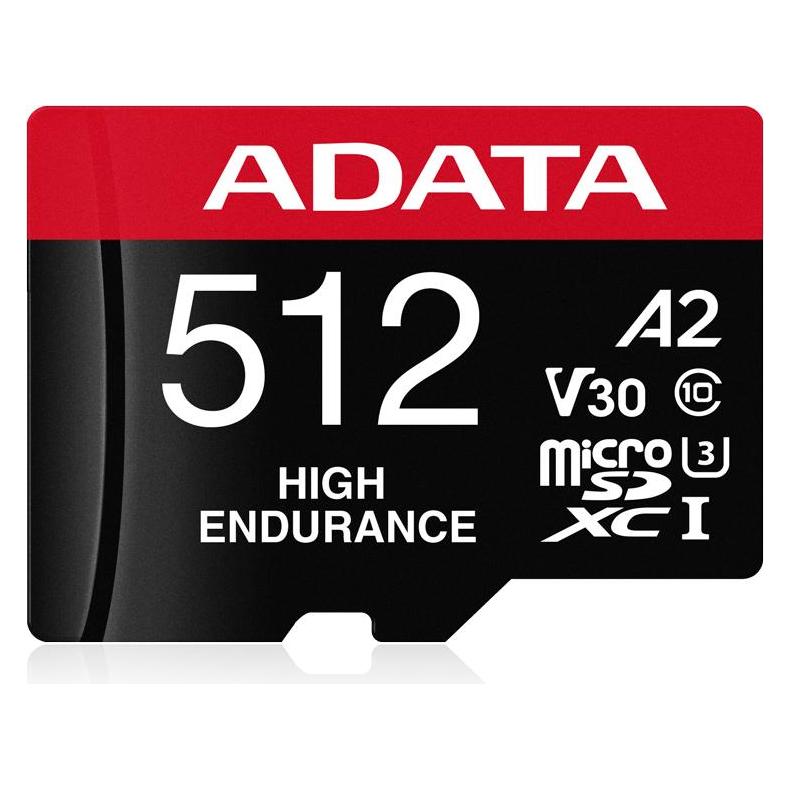 Adata High Endurance (512 GB, microSDXC, U3, UHS-I) (AUSDX512GUI3V30SHA2-RA1)