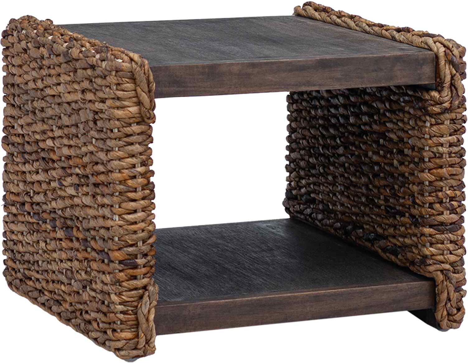 vidaXL Table basse Naturel 45 x 45 x 45 cm Bois de Mahogany Massif