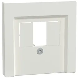 Merten 296019 Zentralplatte für TAE/Audio/USB, polarweiß glänzend, System M