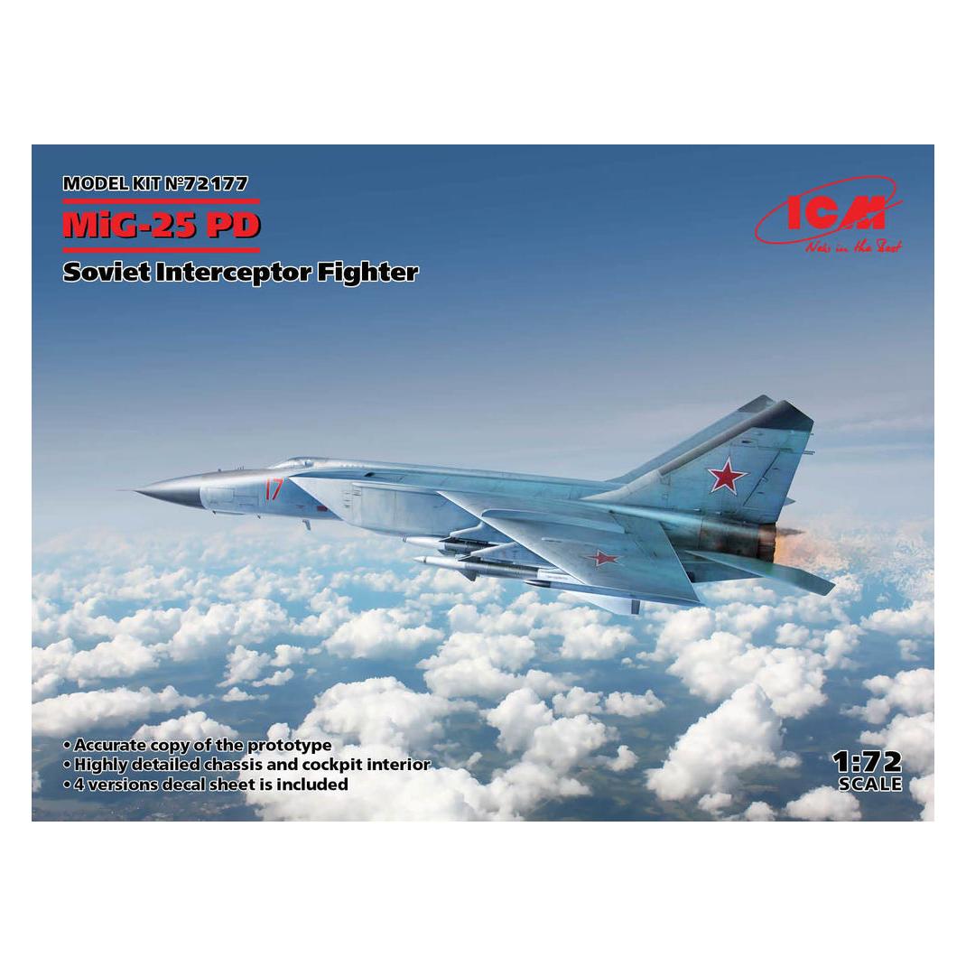 ICM MiG-25 PD, Soviet Interceptor Fighter (72177)