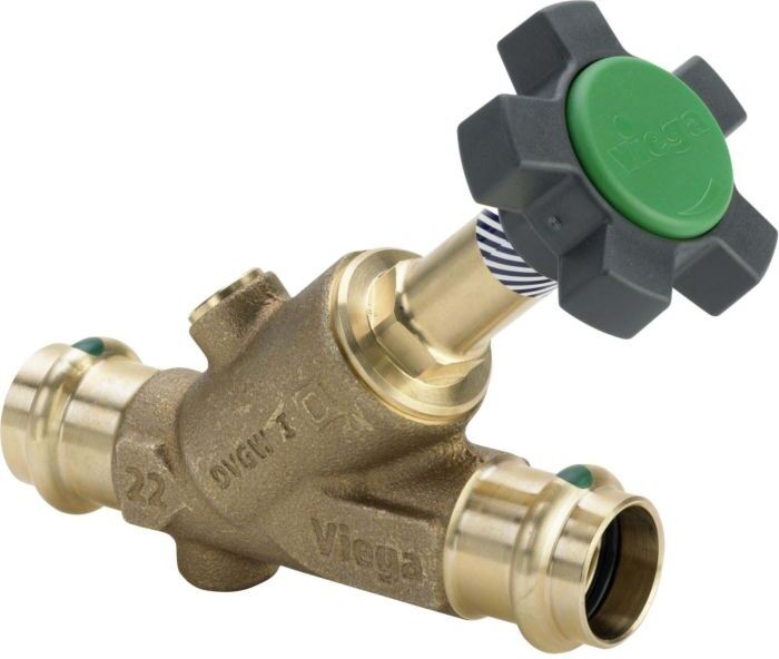 Viega Easytop Schrägsitzventil 457082 Rotguss, DN 25, 28 mm, SC-Contur, Viega Pressanschluss