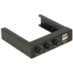 DELOCK 3.5 Front Panel > 2 x USB 2.0 und Lüftersteuerung