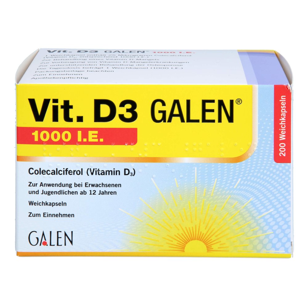 GALENpharma GmbH Vit. D3 Galen 1000 I.e. Weichkapseln 18036607
