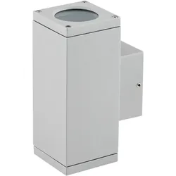 EVN 2-flammige up&down Außenwandleuchte grau IP54