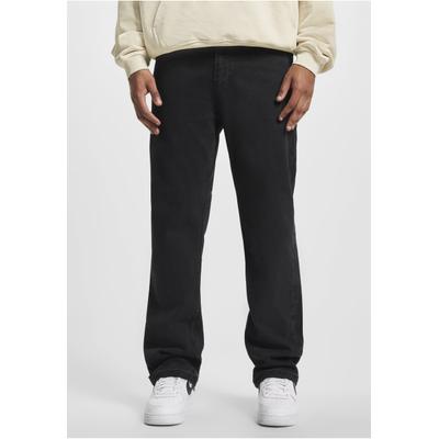 Bequeme Jeans DEF "DEF Herren DEF Straight Loose Fit Denim", Herren, Gr. 33, Normalgrößen, schwarz (schwarzwashed), 100% Baumwolle, unifarben, Jeans