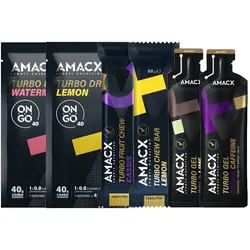 AMACX Turbo Getränkepulver + Gel + Riegel Probierpaket