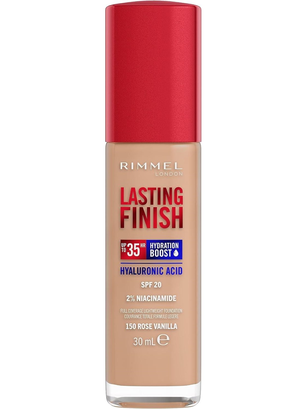 Rimmel Clean Lasting Finish Foundation 150 rose vanilla 30ml