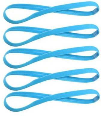 Uplift Picks Non Slip Candy Color Sports Headbands blue (5 Pcs)