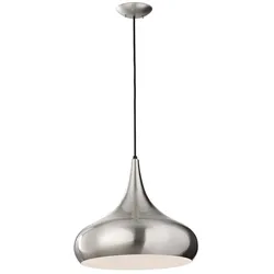 Pendellampe Deckenlampe Hängeleuchte Esszimmerlampe Stahl Edelstahl D 45,6 cm
