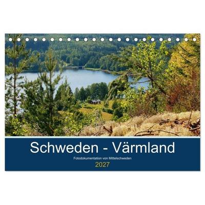 Schweden - Värmland (Tischkalender 2027 DIN A5 quer), CALVENDO Monatskalender