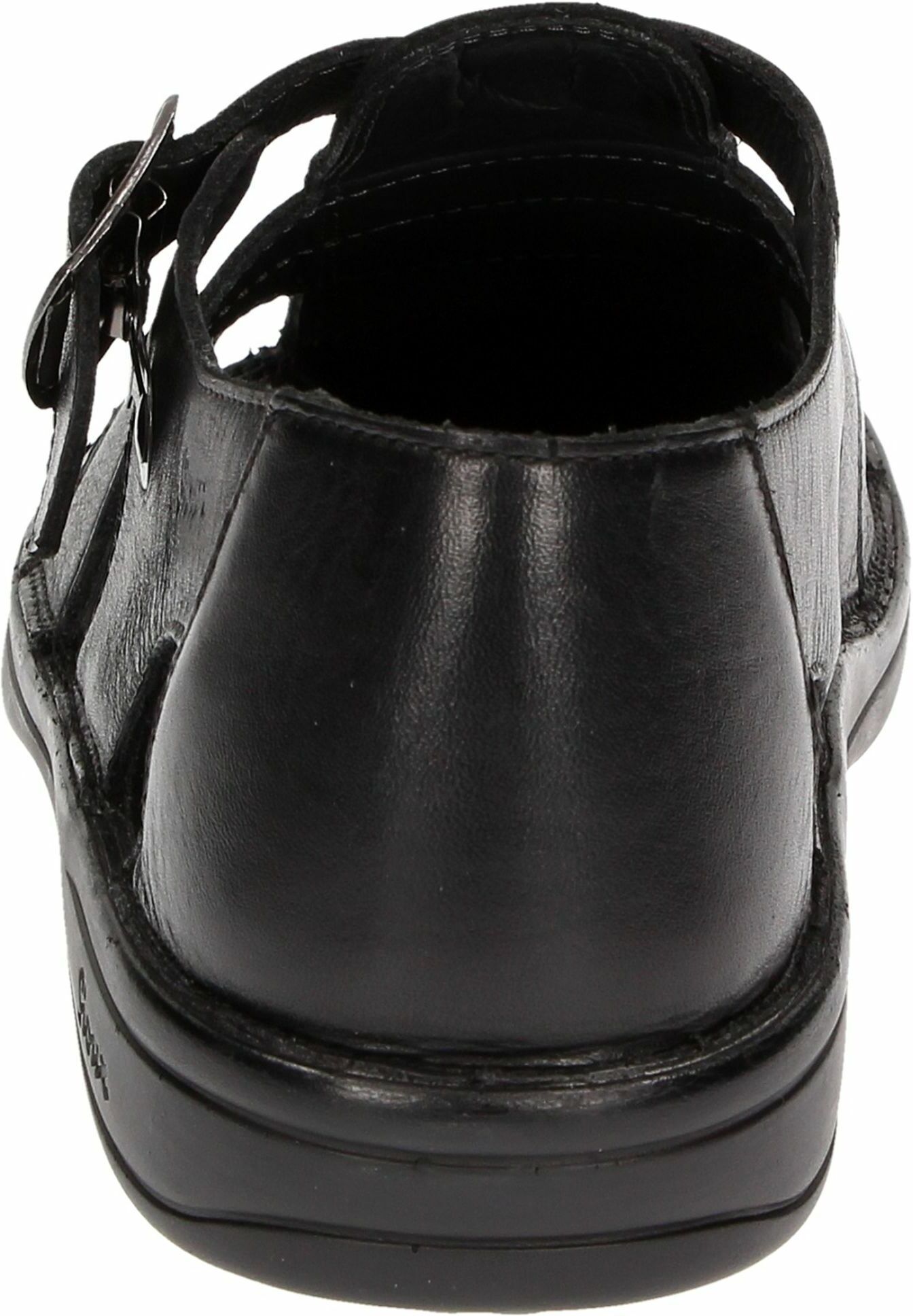 Sandale SIOUX "Gabun", Herren, Gr. 44.5 (UK 10), schwarz, Obermaterial: 100% Kalbsleder CAL. 100% Polyurethan PU., Schuhe Sandale