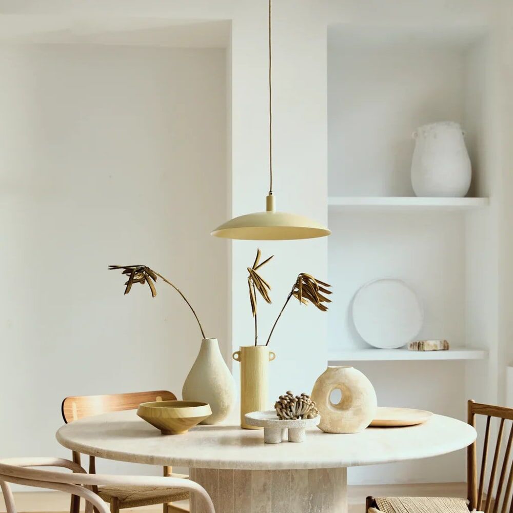 Urban Nature Culture Lampe suspendue beige ø 40 * 13 cm Beige 40x13x40cm